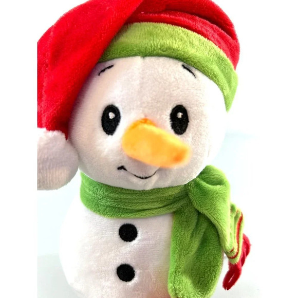 American Greetings Corp Christmas Snowman Plush Stuffed Animal Toy White/Red/Gre - Picture 2 of 9